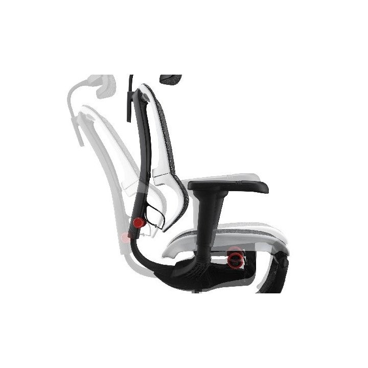 כיסא גיימינג רשת ארגונומי לבן Mirus Ultra רהיטי קיסר – משלוח חינם