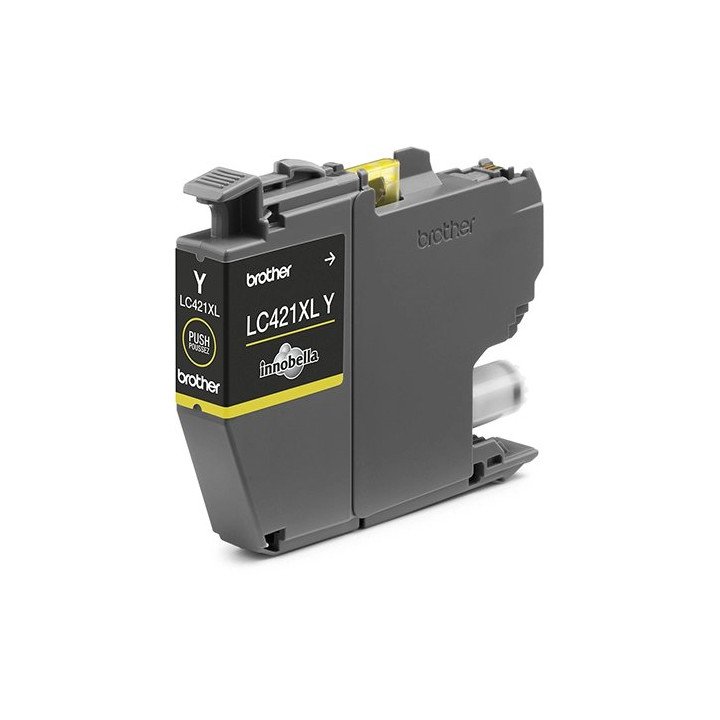 דיו למדפסת Brother מקורי דגם LC421XLY בצבע צהוב