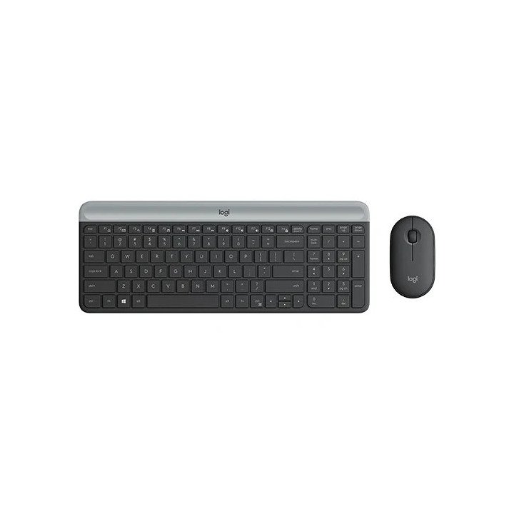 סט מקלדת ועכבר אלחוטיים לוג'יטק Logitech MK470 SLIM COMBO שחור גרפיט –