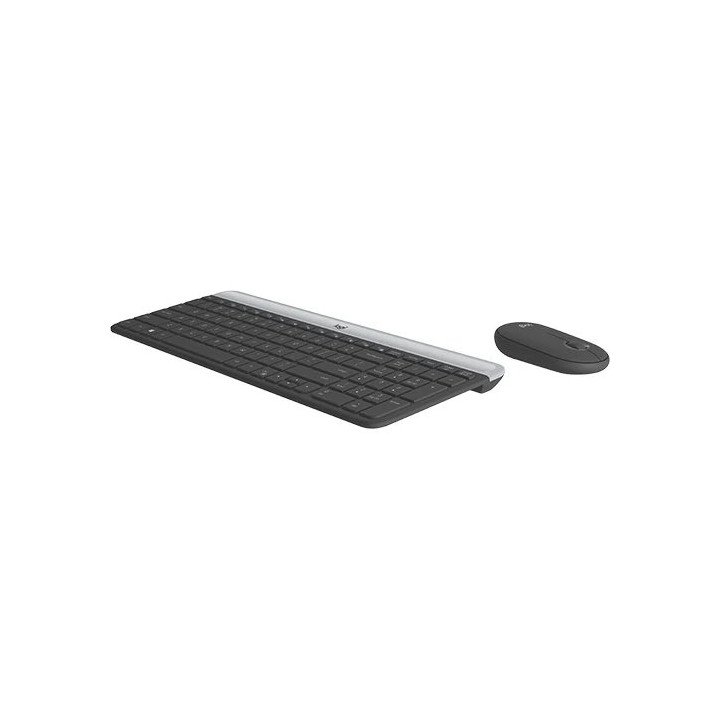 סט מקלדת ועכבר אלחוטיים לוג'יטק Logitech MK470 SLIM COMBO שחור גרפיט –