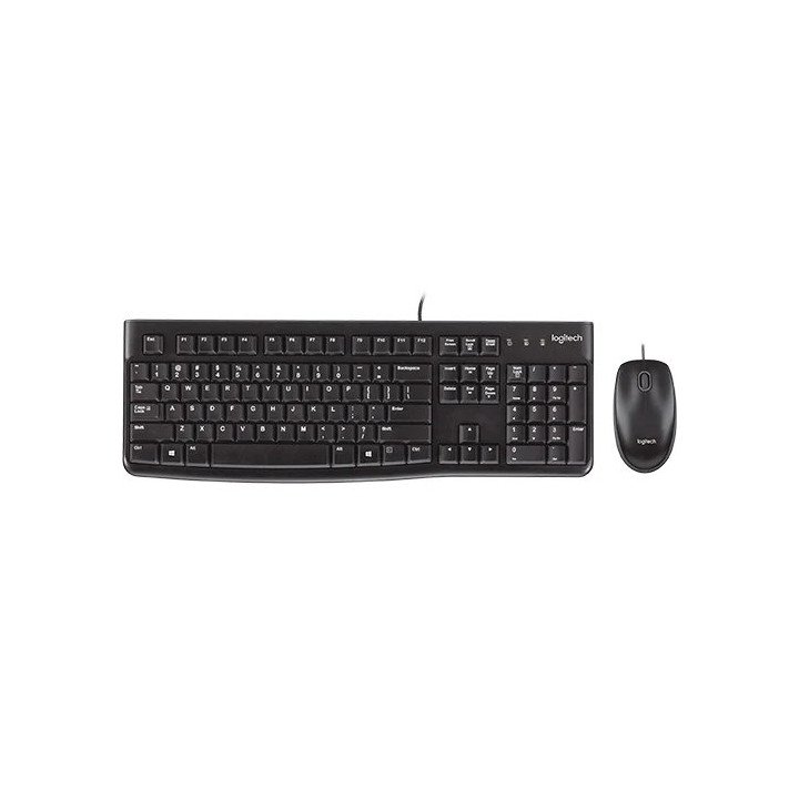 סט מקלדת ועכבר לוגיטק חוטי Logitech MK120 Combo עברית אנגלית