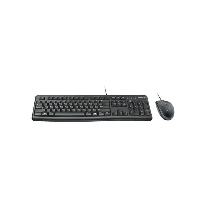 סט מקלדת ועכבר לוגיטק חוטי Logitech MK120 Combo עברית אנגלית