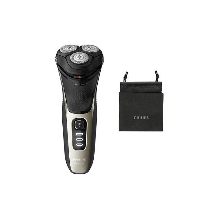 מכונת גילוח פיליפס PHILIPS Shaver 3000 Series S3230/52 לשימוש רטוב ויב