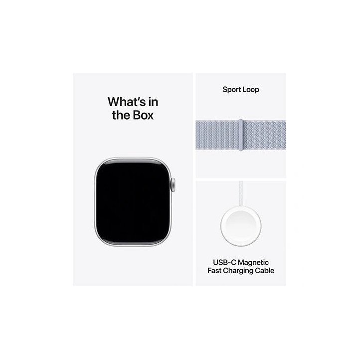 מציאון - שעון חכם אפל ווטש  Apple Watch 10 עם GPS גוף אלומיניום 46mm ב