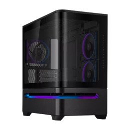 מארז מחשב ASUS Prime AP202 ARGB – תאורת ARGB – צבע שחור