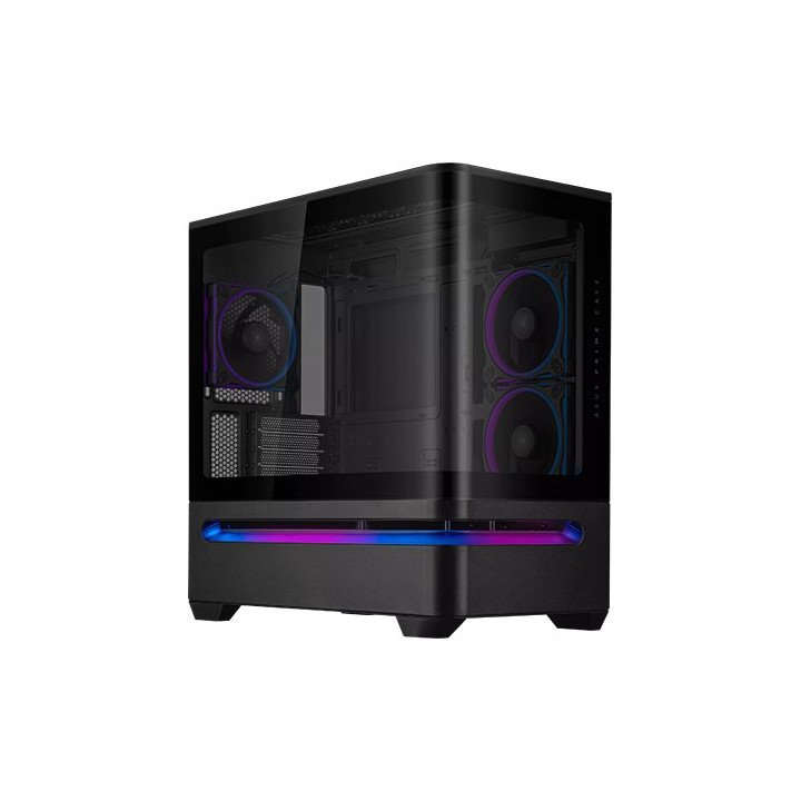 מארז מחשב ASUS Prime AP202 ARGB – תאורת ARGB – צבע שחור