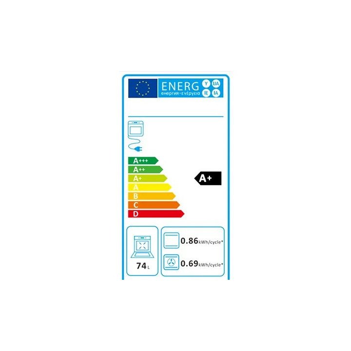 תנור אפיה בילד אין 74 ליטר שחור נורמנדה Normande ND-6123 - משלוח חינם
