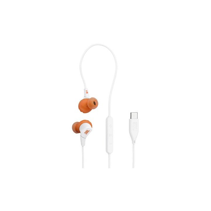 אוזניות ספורט JBL Endurance Run 3 USB-C בצבע לבן