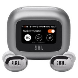 אוזניות JBL אלחוטיות Live Buds 3 TWS בצבע כסוף