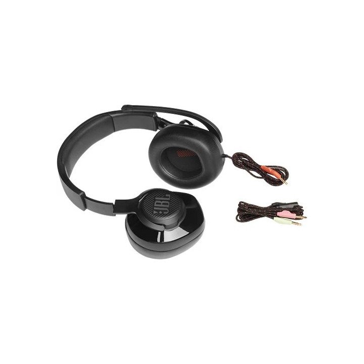אוזניות JBL גיימינג חוטיות Quantum 200 בצבע שחור