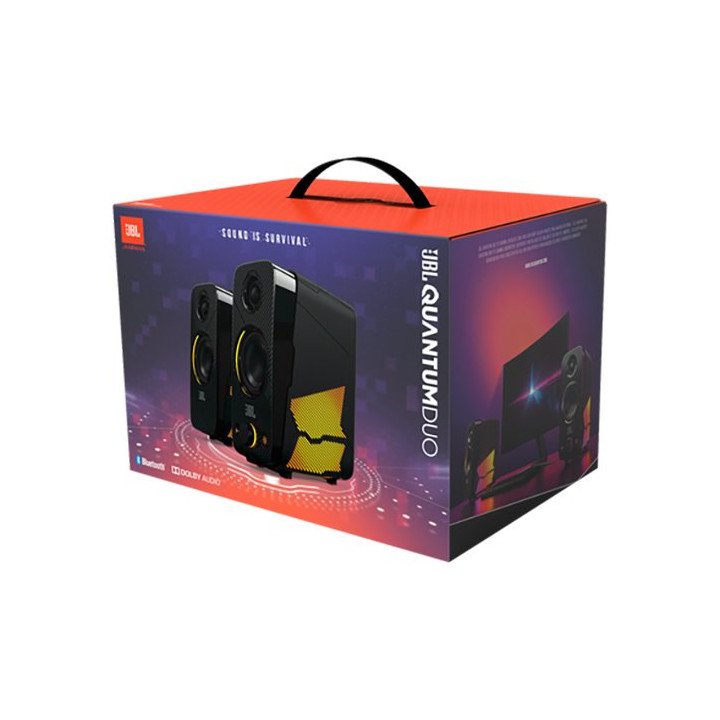 רמקולים גיימינג למחשב JBL Quantum Duo – תאורת RGB – קישוריות USB, PL ו