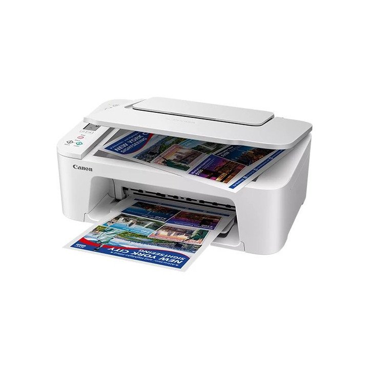 מדפסת קנון משולבת אלחוטית צבעונית Canon PIXMA TS3751i בצבע לבן