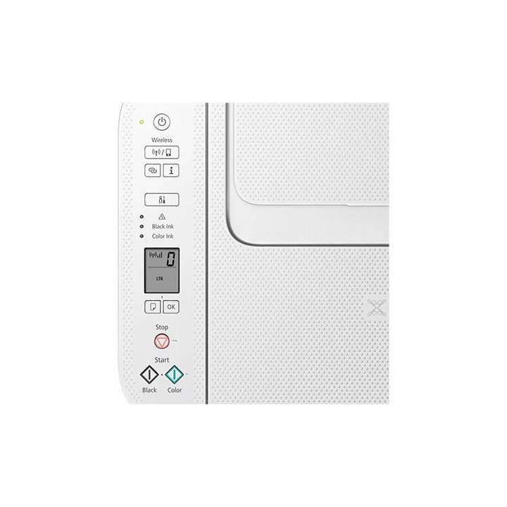 מדפסת קנון משולבת אלחוטית צבעונית Canon PIXMA TS3751i בצבע לבן