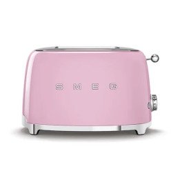 מצנם קופץ סמג 2 פרוסות Smeg TSF01PKEU בעיצוב רטרו בצבע ורוד