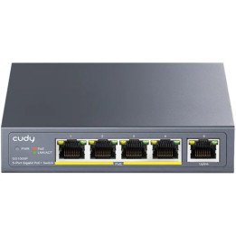 מתג לא מנוהל Cudy GS1005P 5-GbE PoE+ Switch – עם חיבורי Uplink GbE – ה
