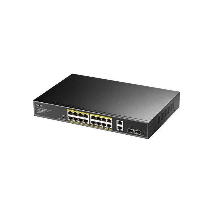 מתג לא מנוהל Cudy GS1018PS2 16-GbE PoE+ Switch – עם 2 חיבורי Uplink Gb