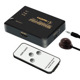 ממתג ידני ל-3 חיבורי HDMI 4K/60Hz + שלט Super Connect