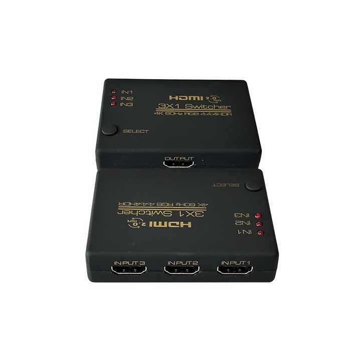 ממתג ידני ל-3 חיבורי HDMI 4K/60Hz + שלט Super Connect