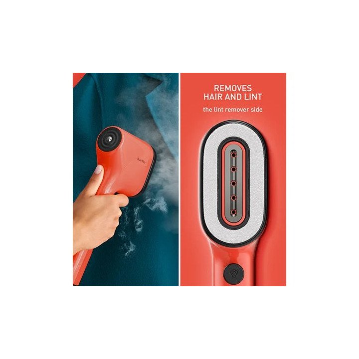 מגהץ אדים אנכי טפאל Tefal Pure Pop DT2022 1300W בצבע אדום קורל