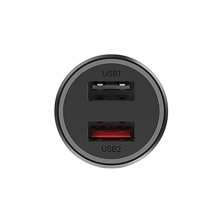 מטען מהיר לרכב Xiaomi Mi 37W Dual-Port – עם 2 יציאות USB - ללא כבל