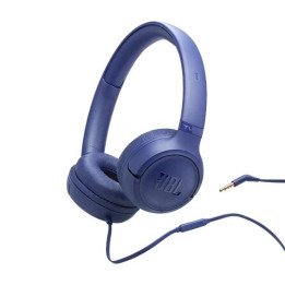 אוזניות JBL חוטיות Tune 530 Wired בצבע כחול