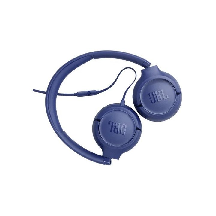 אוזניות JBL חוטיות Tune 530 Wired בצבע כחול