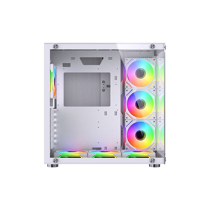 מארז מחשב גיימינג Super Gaming Crystal White ARGB