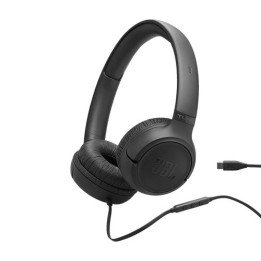 אוזניות JBL חוטיות Tune 530C USB-C בצבע שחור