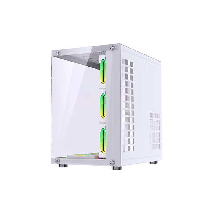 מארז מחשב גיימינג Super Gaming Crystal White ARGB