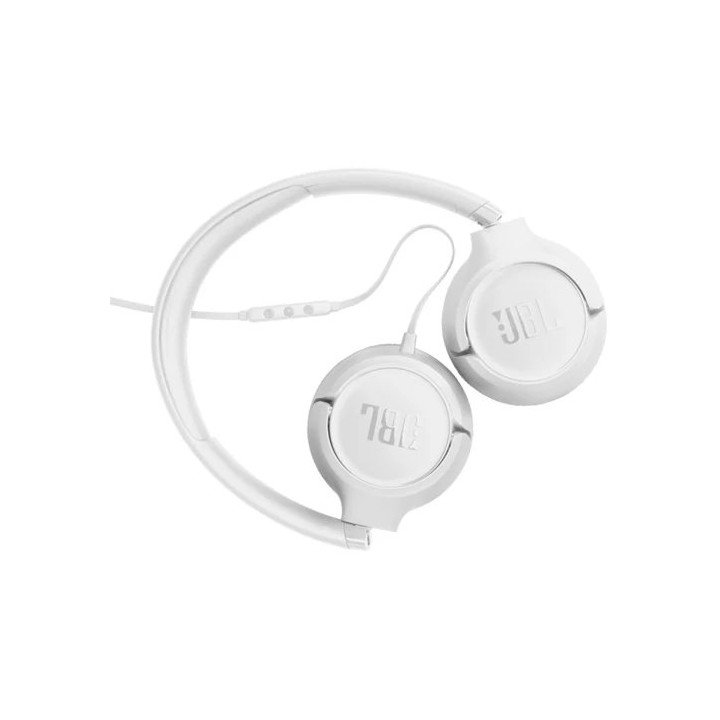 אוזניות JBL חוטיות Tune 530C USB-C בצבע לבן