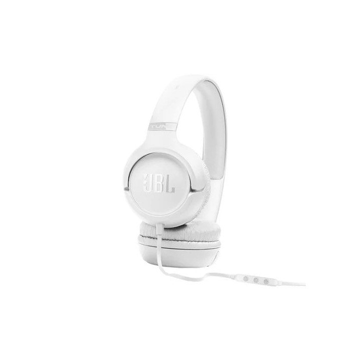 אוזניות JBL חוטיות Tune 530C USB-C בצבע לבן