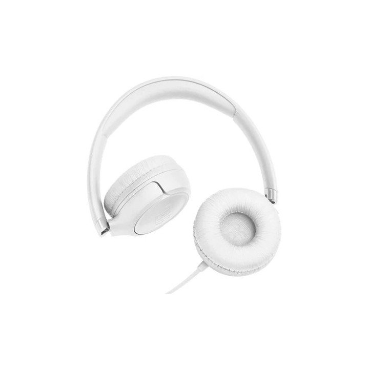 אוזניות JBL חוטיות Tune 530C USB-C בצבע לבן