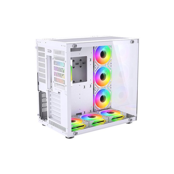 מארז מחשב גיימינג Super Gaming Crystal White ARGB