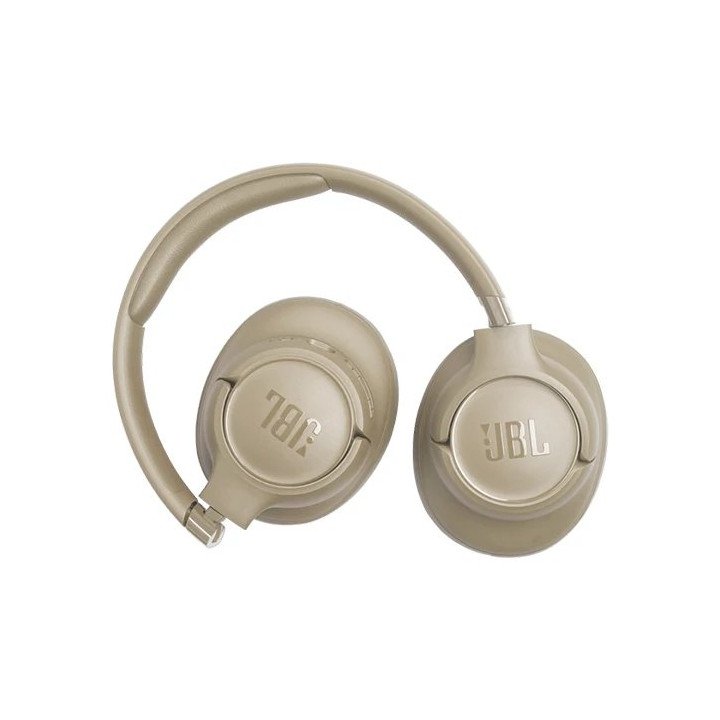 אוזניות JBL אלחוטיות בלוטוס Tune 730BT בצבע בז'