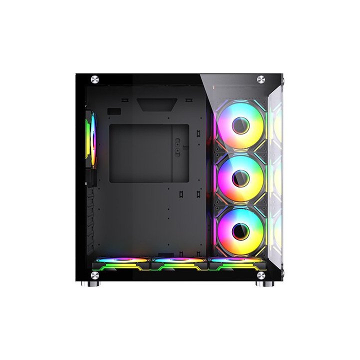 מארז מחשב גיימינג Super Gaming Crystal Black ARGB