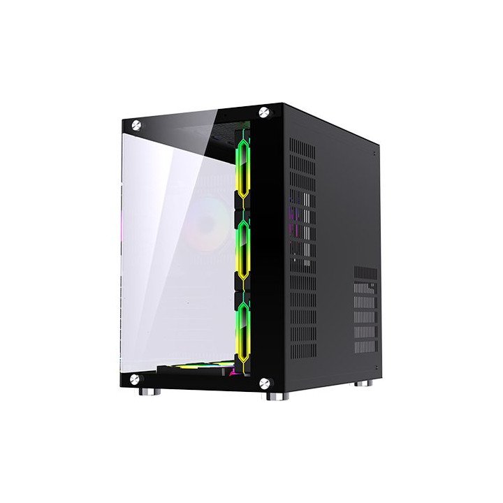 מארז מחשב גיימינג Super Gaming Crystal Black ARGB