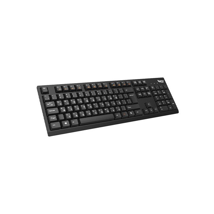 מקלדת אלחוטית Super Peripherals K310 עברית ואנגלית בצבע שחור