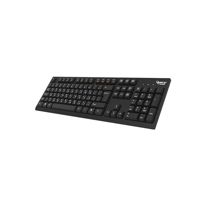 מקלדת אלחוטית Super Peripherals K310 עברית ואנגלית בצבע שחור
