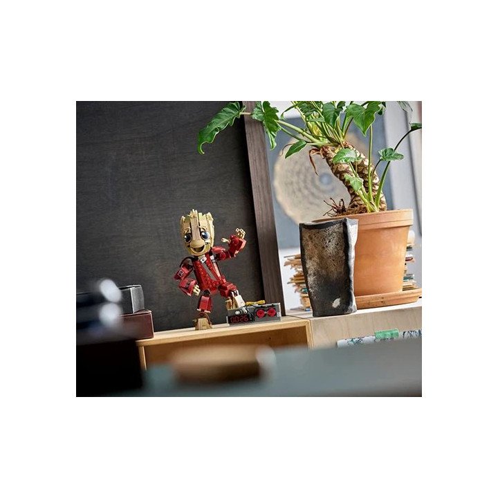 לגו מארוול גרוט בחליפת ראוואג'ר LEGO Marvel Ravager Jumpsuit Groot 763