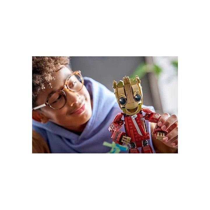 לגו מארוול גרוט בחליפת ראוואג'ר LEGO Marvel Ravager Jumpsuit Groot 763