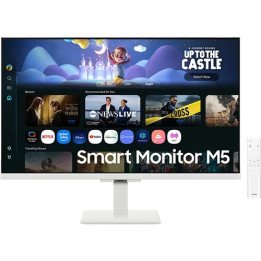 מסך מחשב לבן חכם עם שלט 31.5 אינץ Samsung M5 – רזולוציה FHD – קישוריות