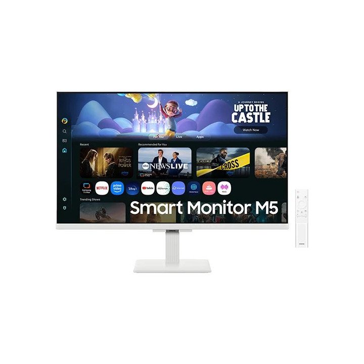 מסך מחשב לבן חכם עם שלט 31.5 אינץ Samsung M5 – רזולוציה FHD – קישוריות