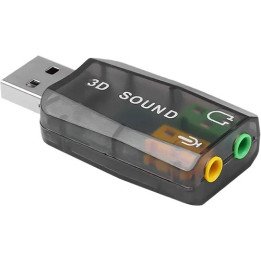 מתאם אודיו USB-A ל-AUX PL וכניסת מיקרופון Super Connect