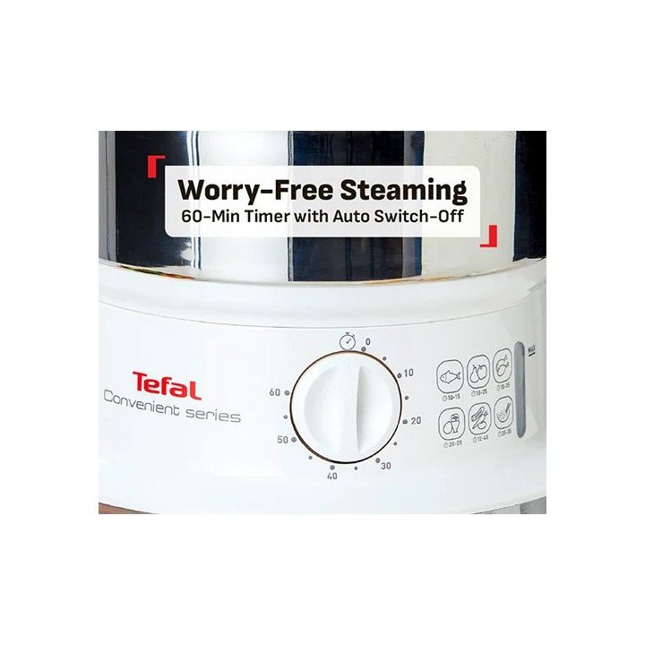 סיר אידוי טפאל Tefal VC1451 בנפח 6 ליטר 2 קומות עם גוף נירוסטה