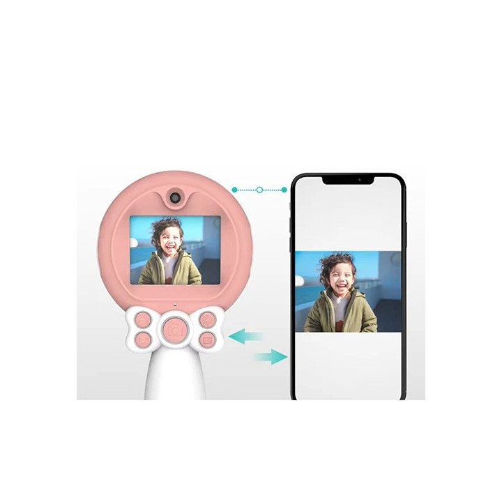 מצלמה דיגיטלית לילדים 1080P 48MP עם ידית סלפי ומסך IPS מבית Mizuki בצב