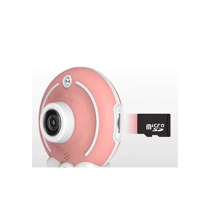מצלמה דיגיטלית לילדים 1080P 48MP עם ידית סלפי ומסך IPS מבית Mizuki בצב