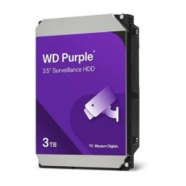 דיסק קשיח Western Digital WD Purple – נפח 3TB – מטמון 128MB – דגם WD34
