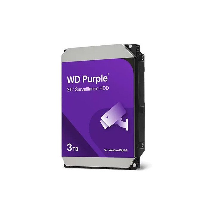 דיסק קשיח Western Digital WD Purple – נפח 3TB – מטמון 128MB – דגם WD34