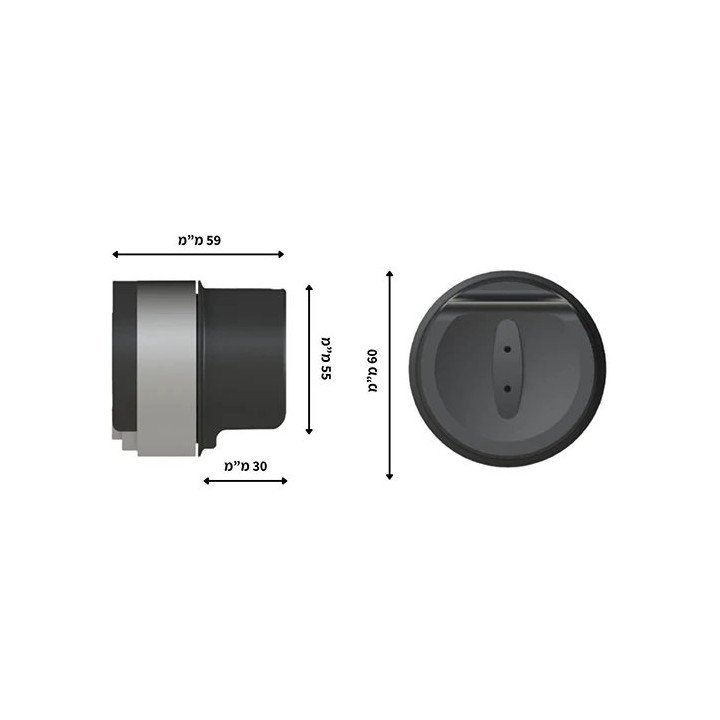 מנעול חכם רב-בריח לוקאפ LockApp X עם זיהוי טביעת אצבע, קודן, מגשר WIFI