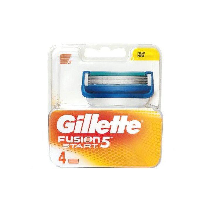סכיני גילוח ג'ילט פיוז'ן 5 סטארט Gillette Fusion 5 Start רב פעמיים – מ